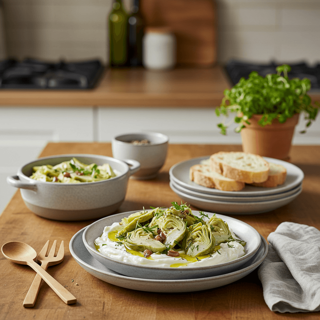 Zesty Artichoke and Anchovy Yogurt Dip